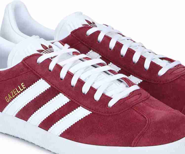 Adidas gazelle hotsell burgundy mens