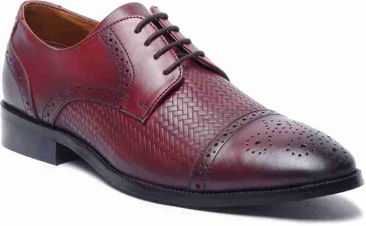 Buy online Maroon Leather Slip On Ons from Formal Shoes for Men by Louis  Stitch for ₹4999 at 62% off