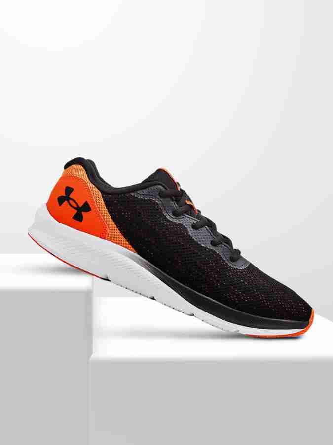 Orange under store armour shoes