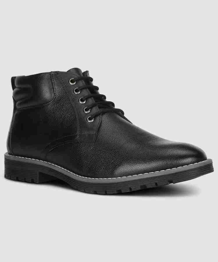 Black LEATHER ANKLE BOOTS BATA MADE shops IN ITALY