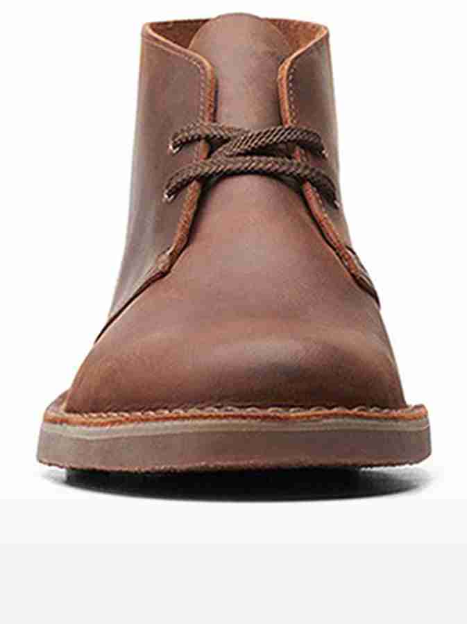 Clarks bushacre 2 dark best sale tan leather