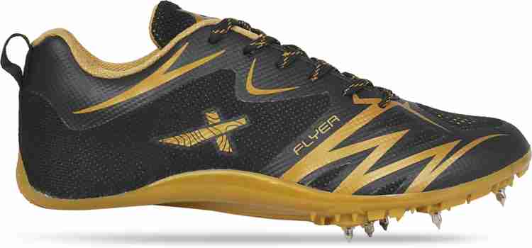 Track spikes black outlet and gold