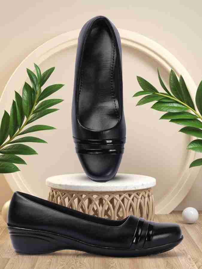FASHIMO Women Black Formal Shoes Bellies For Women
