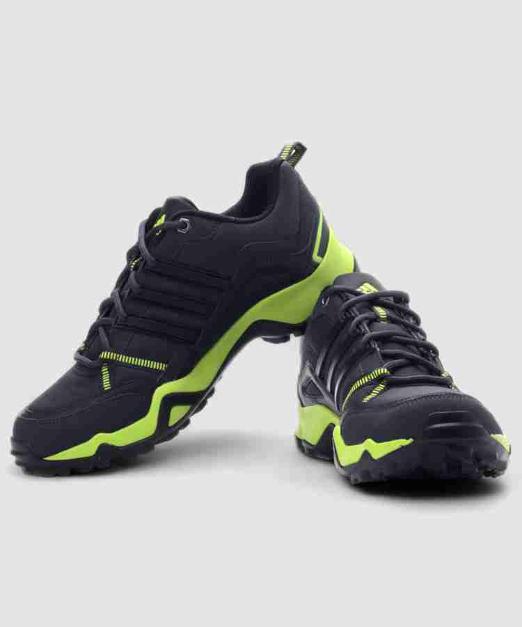 Adidas black and neon green top