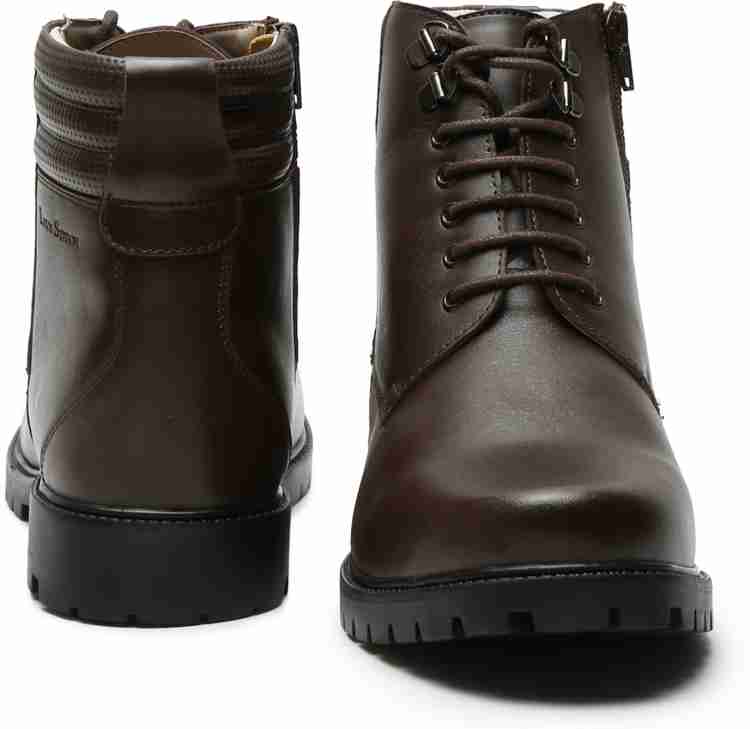 Buy LOUIS STITCH Men's High Ankle Boots American Brow Handcrafted Italian  Leather Style Shoes for Men (Czech_WBND) at .…