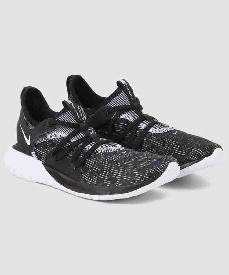 Nike flex contact women's black best sale