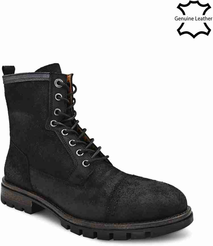 Mens black rugged boots store