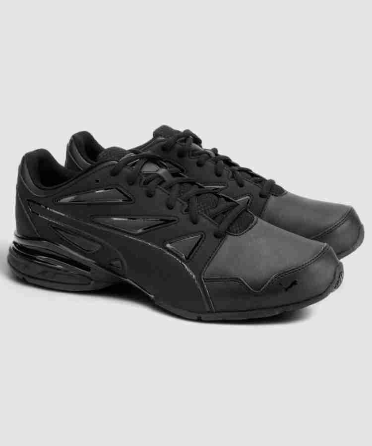 Puma men's tazon modern fracture black running shoes sales