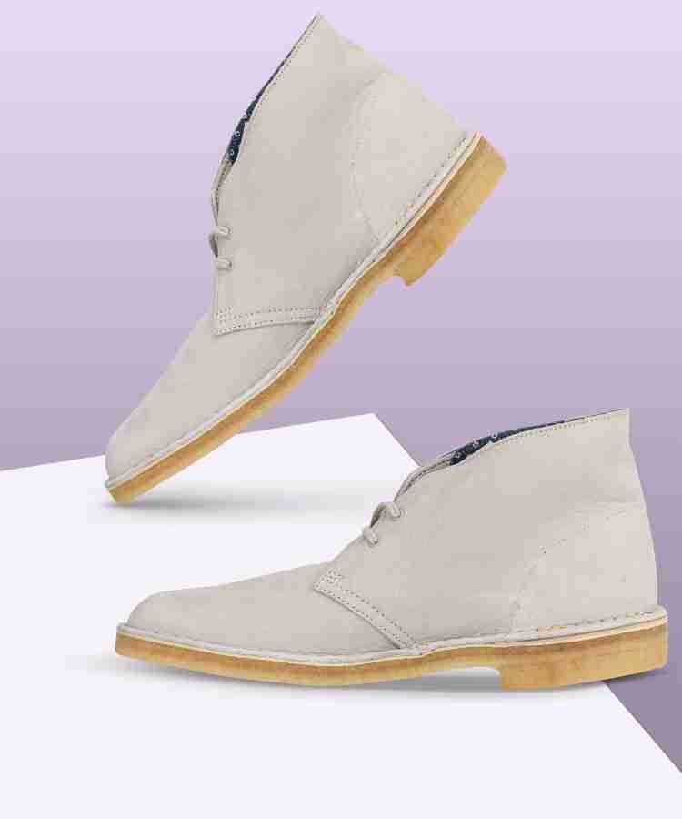 Clarks grey sale desert boots