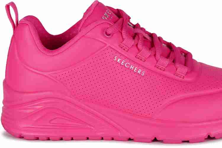 Womens hot sale pink skechers