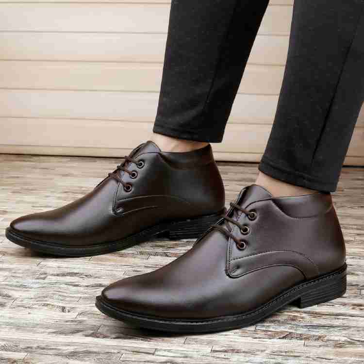 Branded brown formal deals shoes