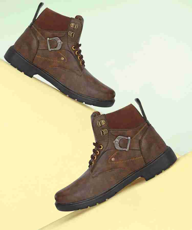 Trendy hotsell leather boots