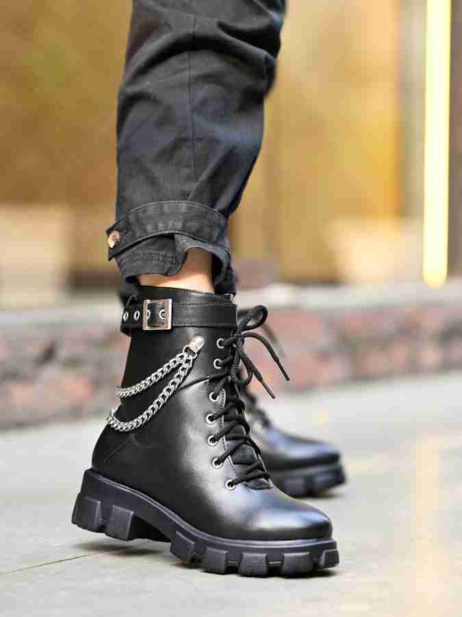 Plain black 2025 ankle boots