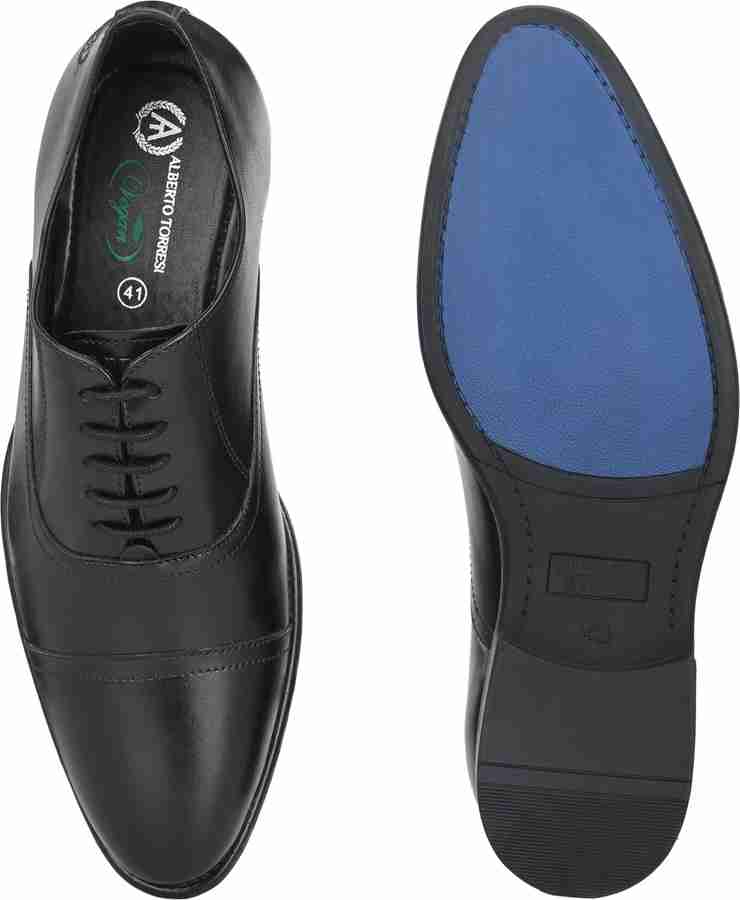 ALBERTO TORRESI Alberto Torresi Broad Fit Black Synthetic formal Shoes Lace Up For Men Buy ALBERTO TORRESI Alberto Torresi Broad Fit Black Synthetic formal Shoes Lace Up For Men Online at