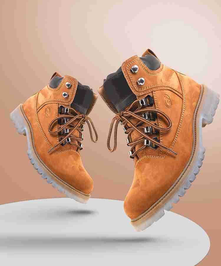 LEFORE 100 Genuine Leather Shoes Boots For Men