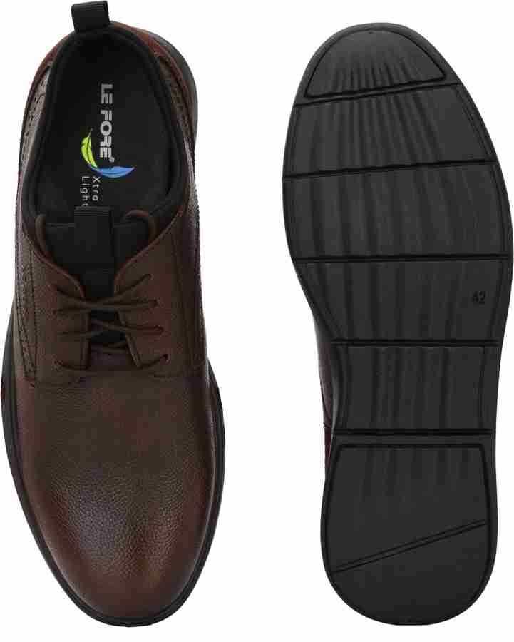 LEFORE Le Fore Comfortable Formal Leather Shoes For Men Derby For Men Buy LEFORE Le Fore Comfortable Formal Leather Shoes For Men Derby For Men Online at Best Price Shop