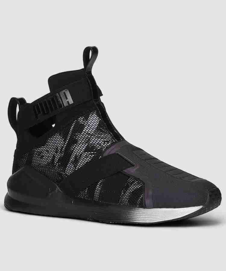 Puma fierce strap leather wn's black sales