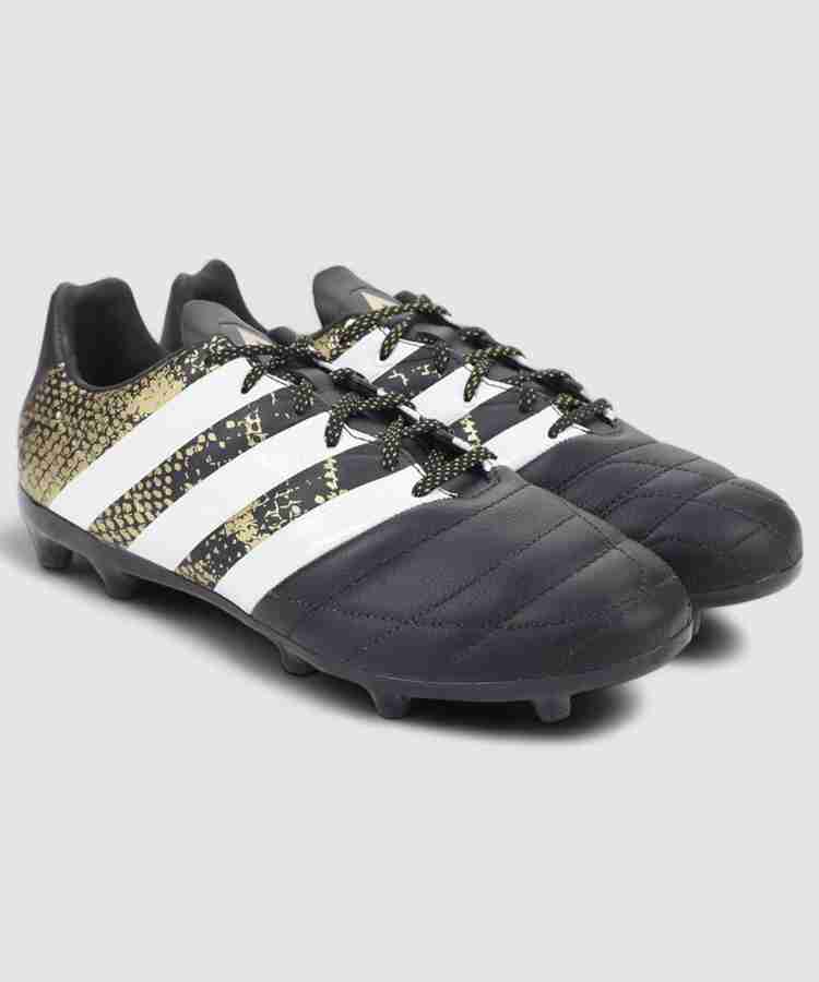 ADIDAS ACE 16.3 FG LEATHER Football Shoes For Men Buy CBLACK FTWWHT GOLDMT Color ADIDAS ACE 16.3 FG LEATHER Football Shoes For Men Online at Best Price Shop Online for Footwears in