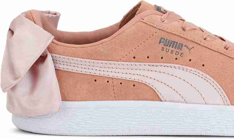 PUMA Suede Bow Wn s Dusty Coral Cream Tan Sneakers For Women Buy
