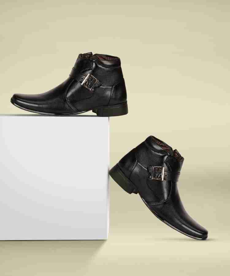 Leather boots store for men online