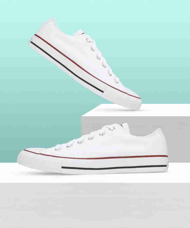 Converse white store shoes price