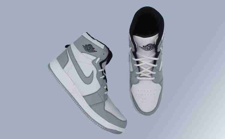 Cool And Creative Sneakers For Men Jordan White Grey Sneakers For