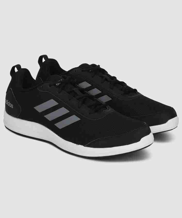 Adidas yking hot sale black running shoes