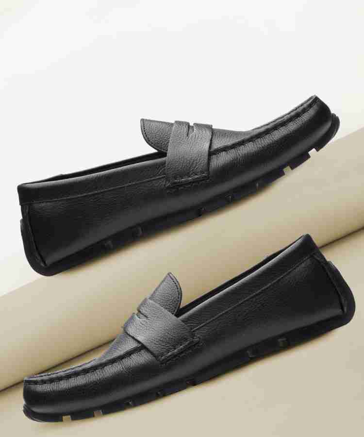 Clarks black leather loafers hotsell