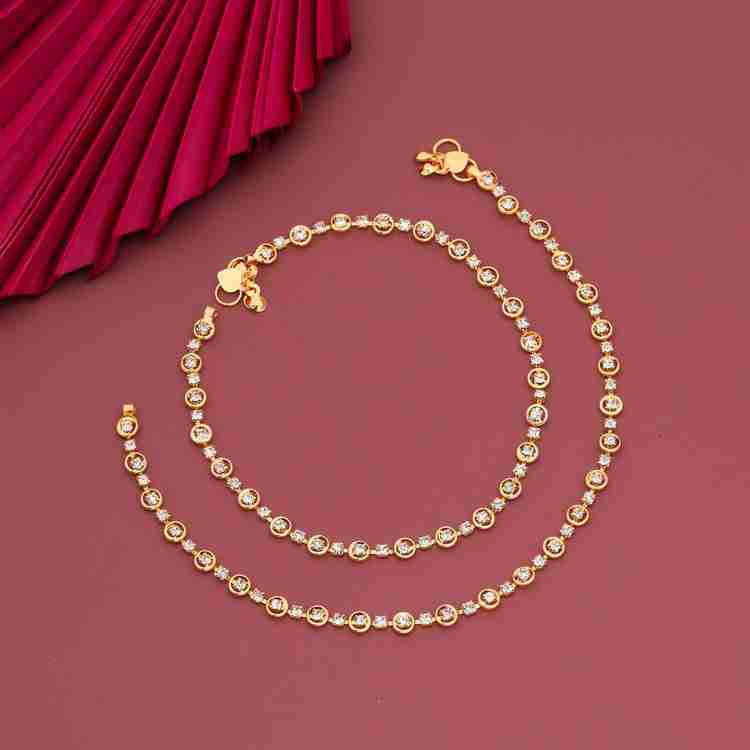 glowzi Glowzi Gold Payal For Women Alloy Anklet Price in India Buy glowzi Glowzi Gold Payal For Women Alloy Anklet Online at Best Prices in India Flipkart