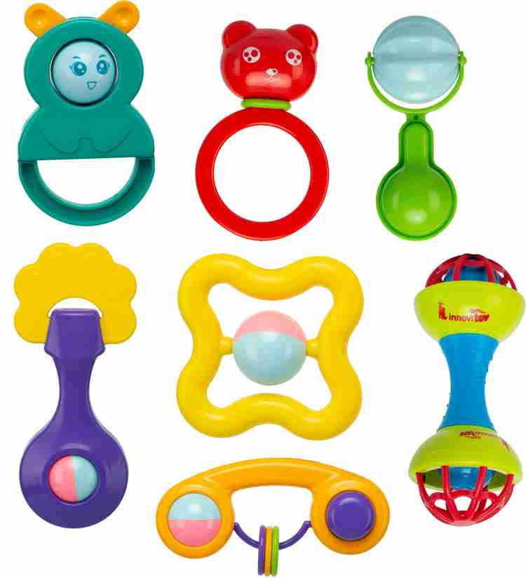 Innovi TOY BABY COMBO 7PCS Rattle Price in India Buy Innovi TOY BABY COMBO 7PCS Rattle online at Flipkart