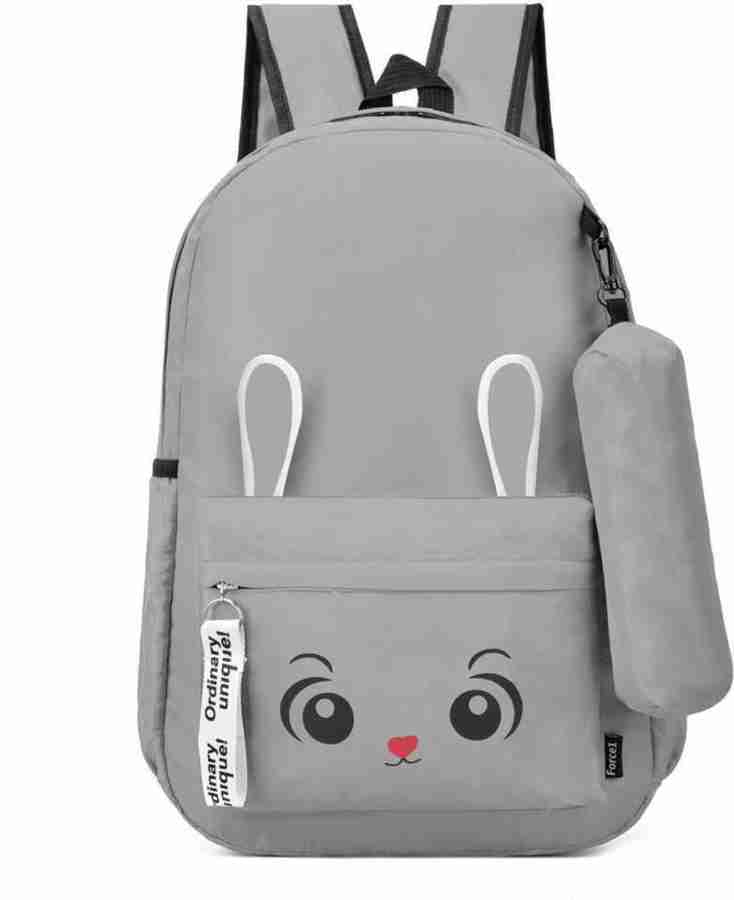 HN Enterprises Medium 15L cute Backpack For Girls Grey 15 L Backpack Grey Price in India Flipkart