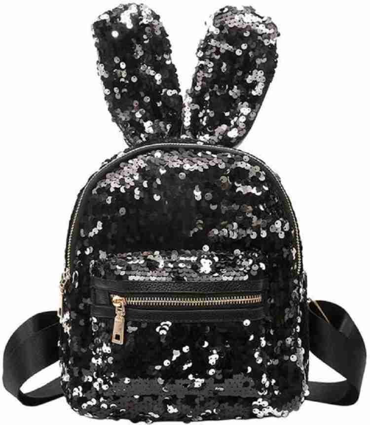 Black sequin mini backpack store