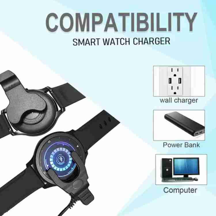 Universale 2-Pin 4mm Smart Watch Charger Smartwatch Braccialetto  Intelligente Wristband Cavo Caricabatterie USB Clip Backup Tipo di Ricarica