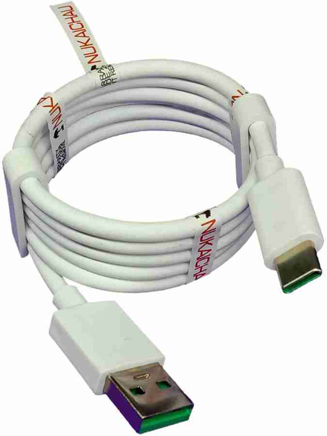 NUKAICHAU USB Type C Cable 6.5 A 1.00281999999996 m Copper Braiding Data  cable c type fast charging - NUKAICHAU : Flipkart.com