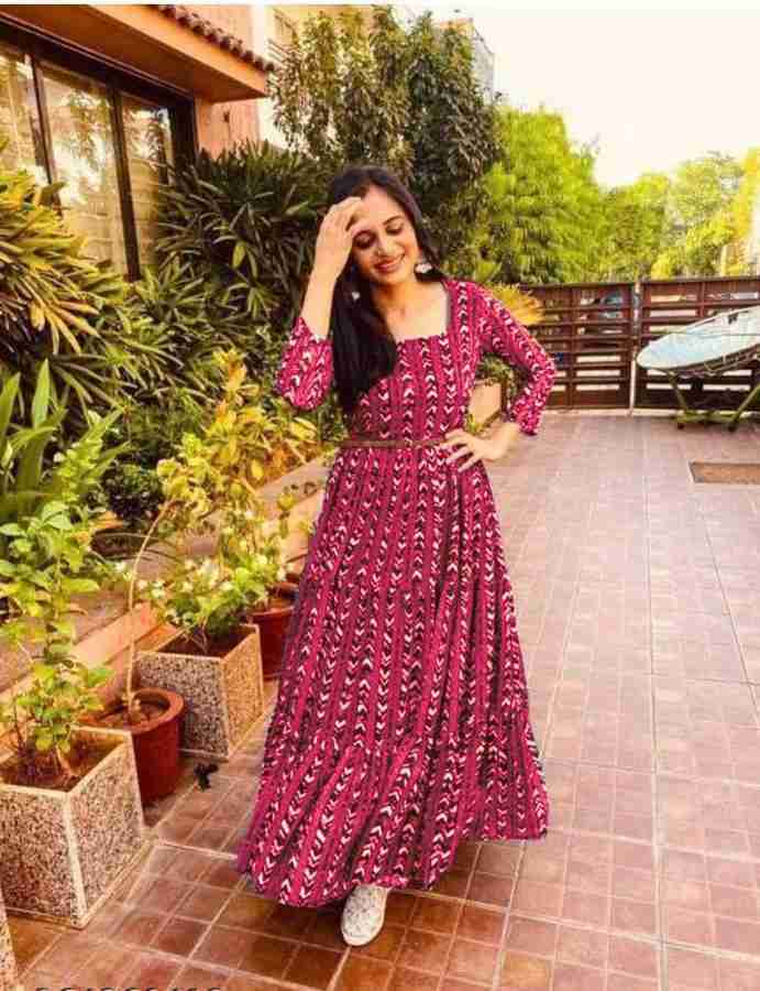 Flipkart best sale pink gown