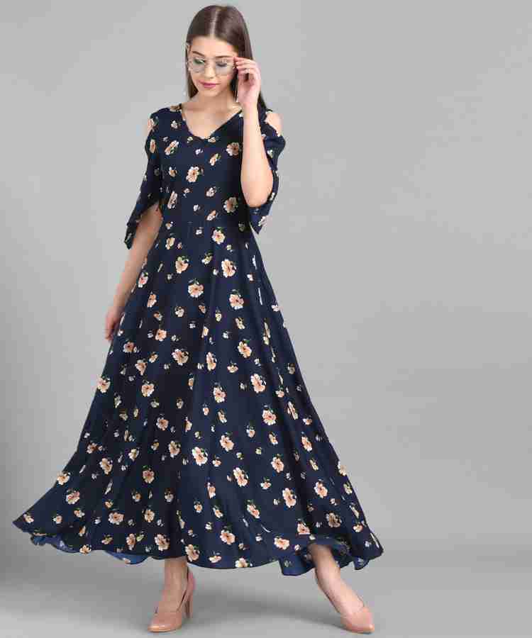 Floral maxi dress flipkart on sale