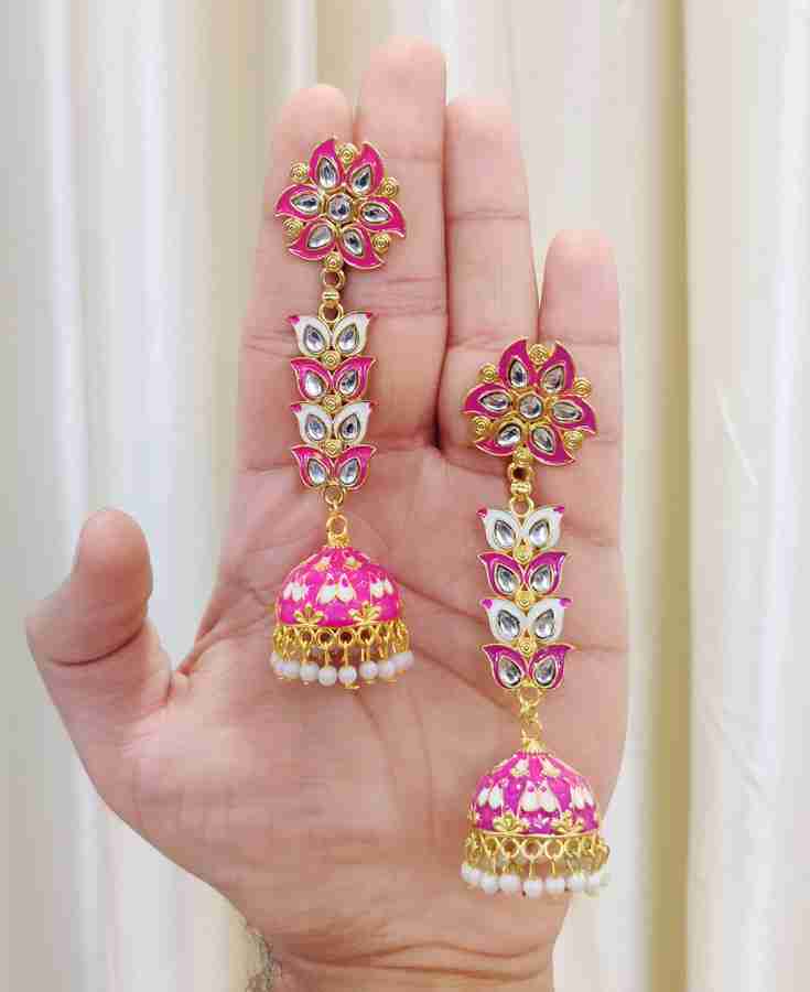 Meenakari earrings outlet flipkart