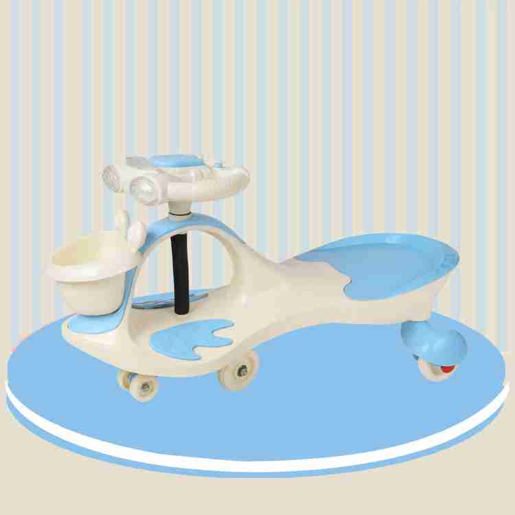 baby tone BABY SWING CAR B.T Magic Swing Smart Car Ride ons for Kids Child 3 8 Years Boys Girls fun ride on Toy Cartoon Face W Music Light Free Wheels Push car