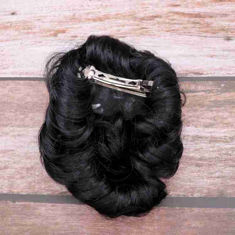 Black wig hotsell with bun