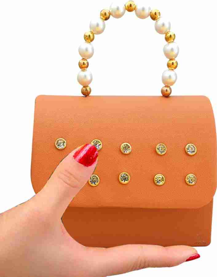 Orange store designer bag