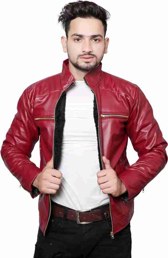 Flipkart men's leather jackets sales