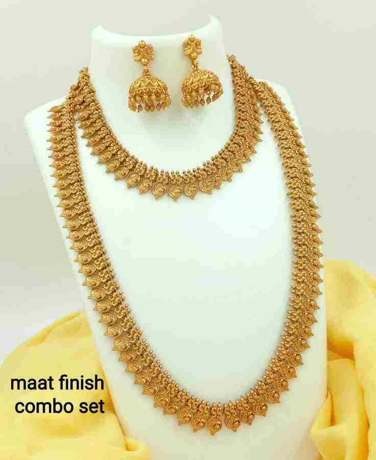 Joyful Alloy Gold plated Gold Jewellery Set