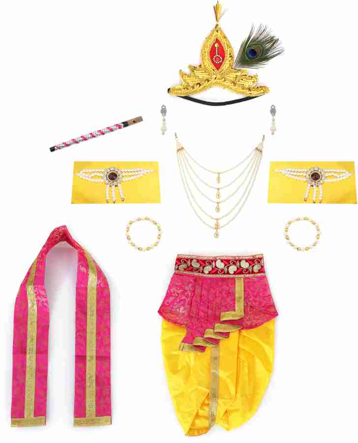 Raj Costumes Shri Krishna dress for Baby Boy and Girl Janmashtami Kanha Costume Kids Costume Wear Price in India Buy Raj Costumes Shri Krishna dress for Baby Boy and Girl