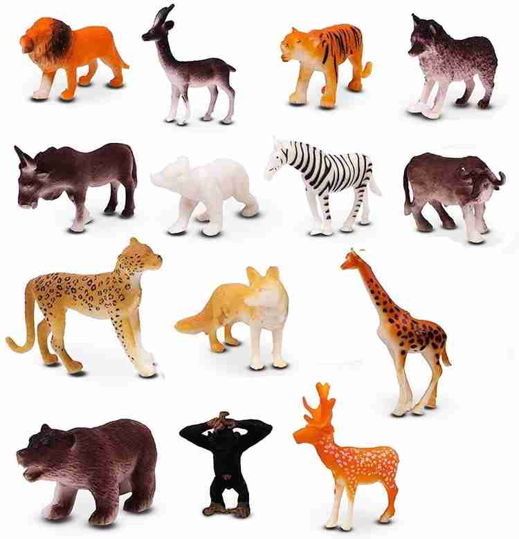 Wild animal figures toys hot sale