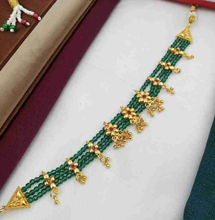 YuviKrissh Women s Elegant Traditional Wear Beaded Necklace Kanthi For Women Girls Beads Gold plated Plated Alloy Necklace Price in India Buy YuviKrissh Women s Elegant Traditional Wear Beaded Necklac...
