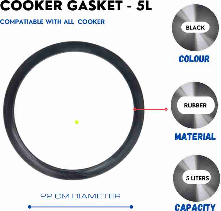 STRONGSAFE Cooker Gasket Ring for Prestige Pigeon 5 TO 7.5 L FITS ALL COOKER BLACK 240 mm Pressure Cooker Gasket Price in India Buy STRONGSAFE Cooker Gasket Ring