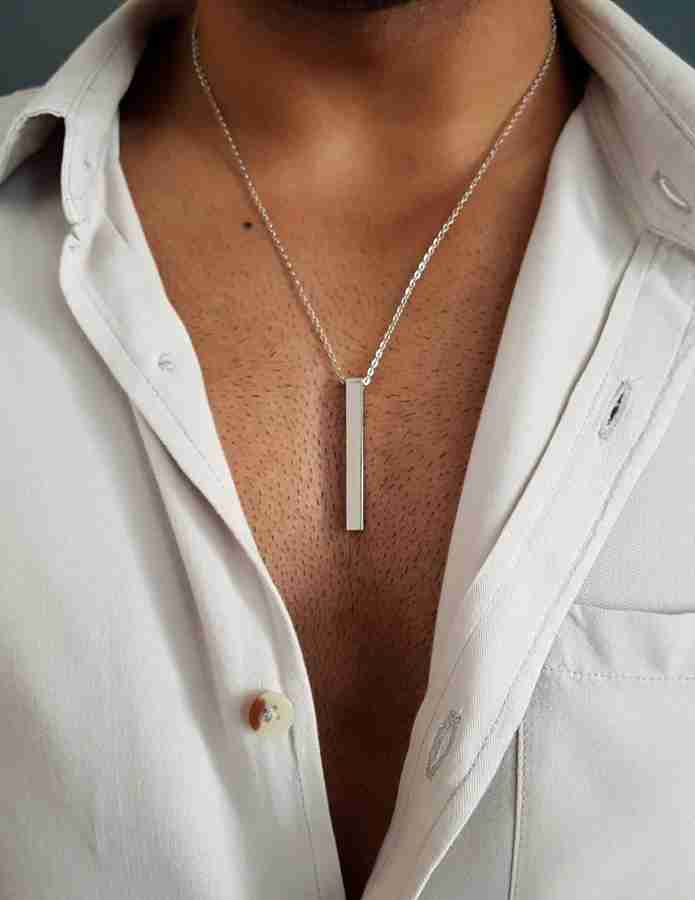 Silver chain deals for men flipkart