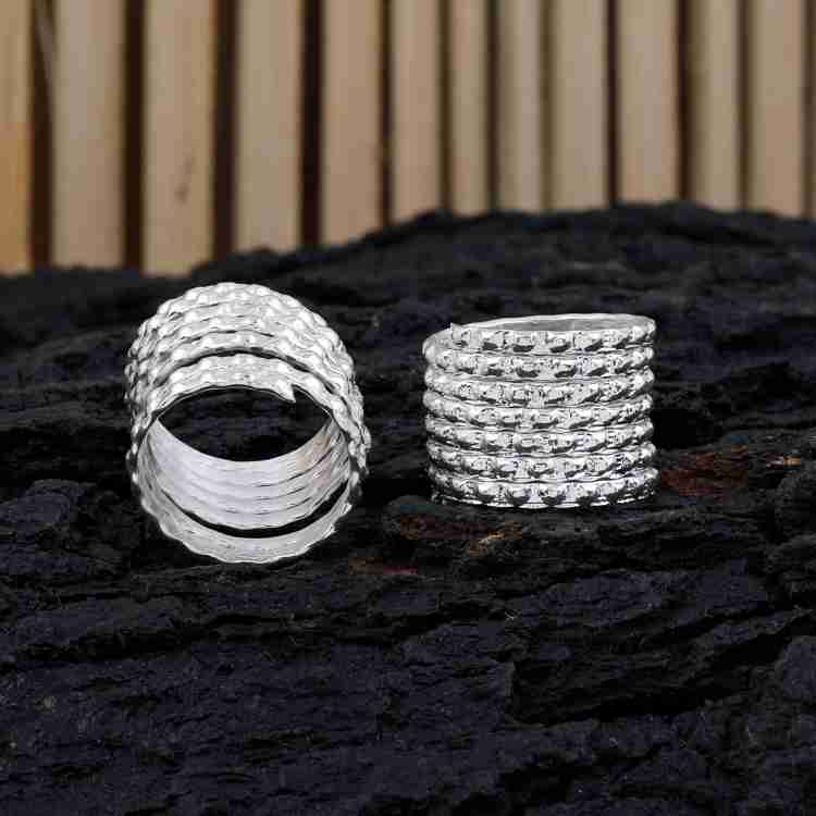Shreenathji Jewellers Traditional Silver Plated Foot Finger Ring Adjustable Toe Ring For Women Alloy Silver Plated Toe Ring Price in India Buy Shreenathji Jewellers Traditional Silver Plated Foot Fing...