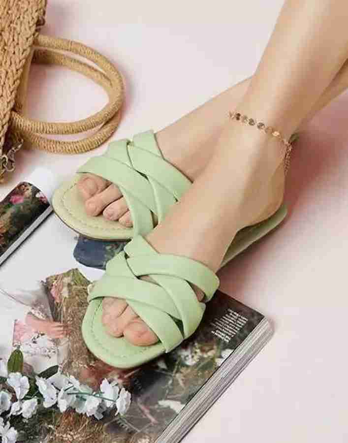Flat slippers for womens online top