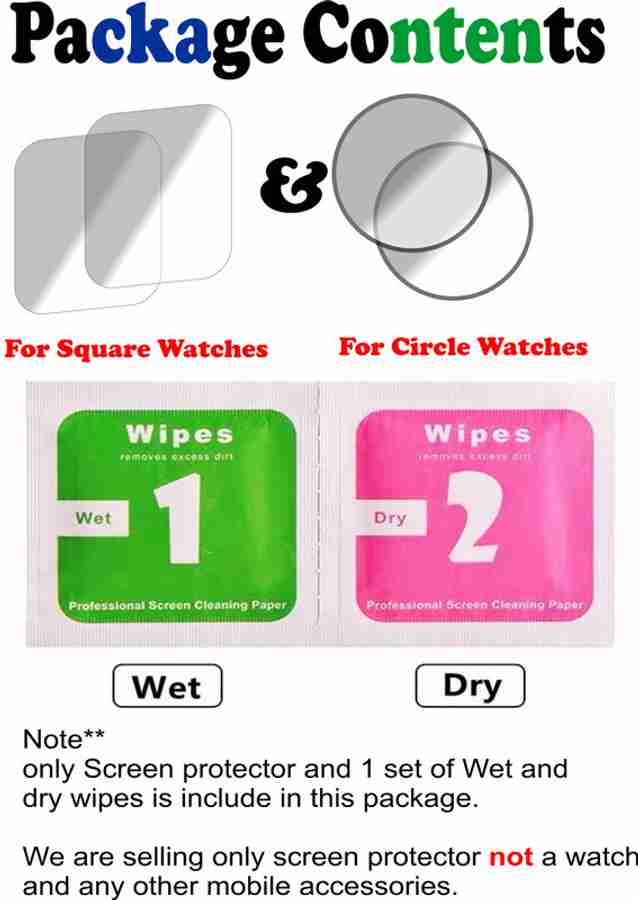 1.3 inch square watch screen protector best sale